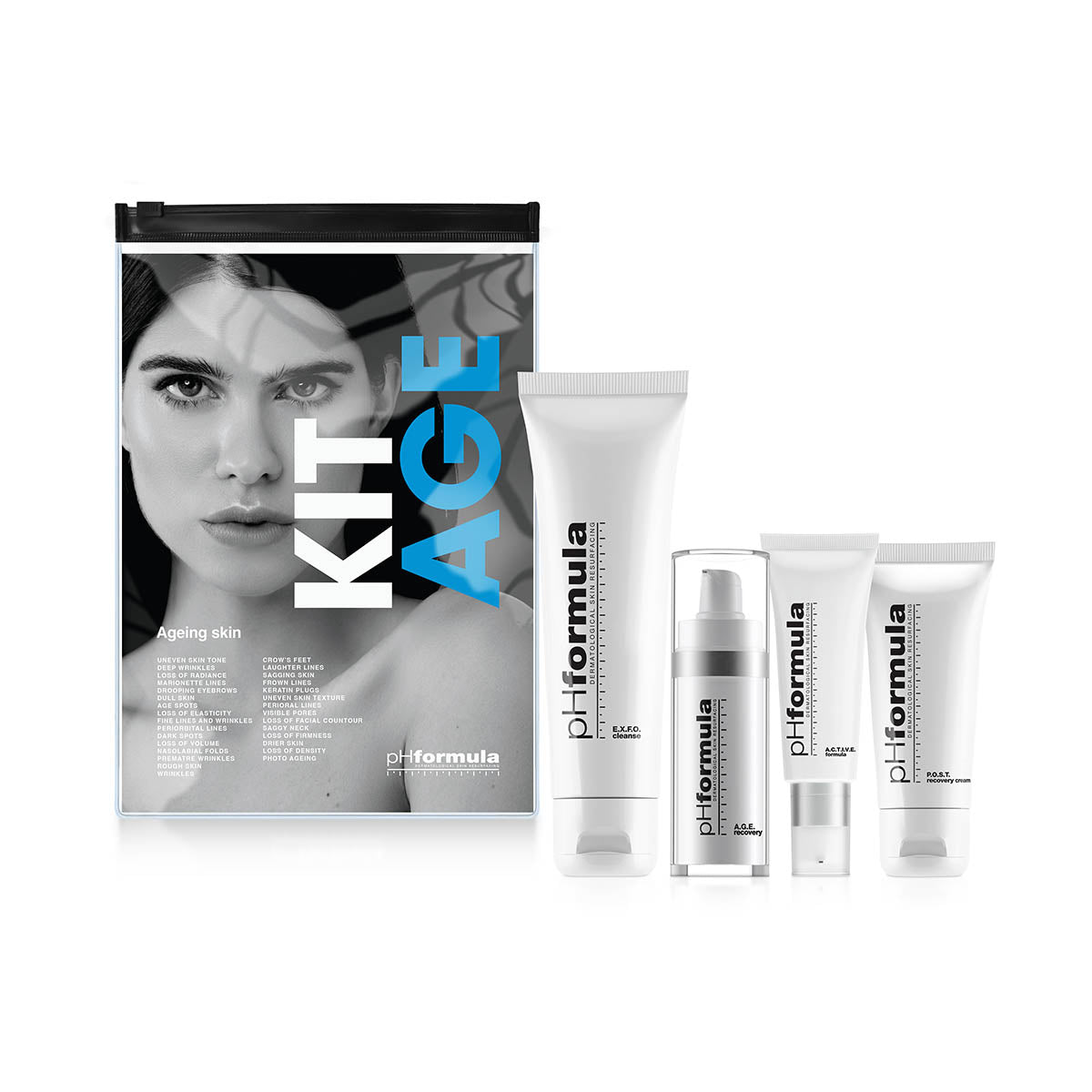 4-step hyperpigmentation homecare kit for treating melasma, sun damage, post-inflammatory pigmentation, and freckles with brightening and protective ingredients