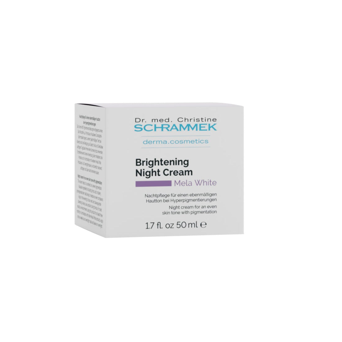 Overnight brightening cream with niacinamide and pomegranate stem cells, evens tone and boosts radiance.