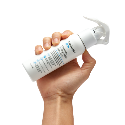Gentle, pH-balanced Clinisept+ spray ideal for soothing and protecting sensitive skin