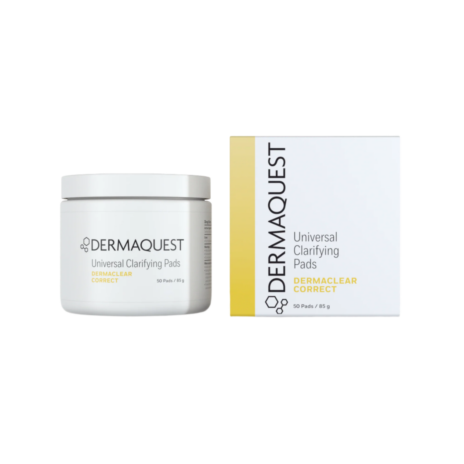 Exfoliating skincare pads in a sleek container, formulated with mandelic, phytic, and kojic acids to brighten skin and reduce breakouts