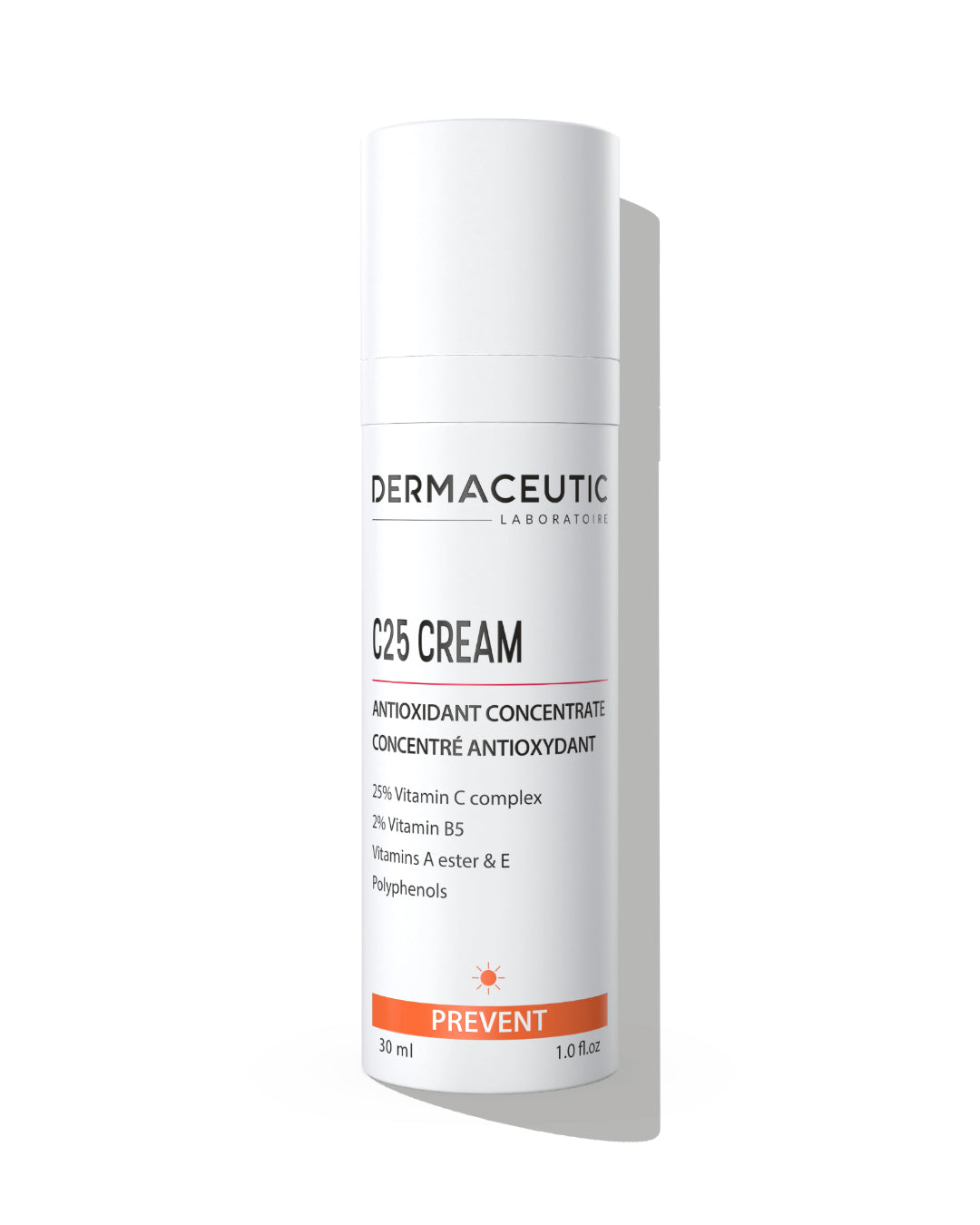 Dermaceutic C25 Cream bottle on a white background