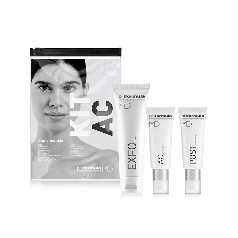 pHformula MD AC Active Recovery – targeted acne treatment serum in sleek white tube, designed for oily and breakout-prone skin