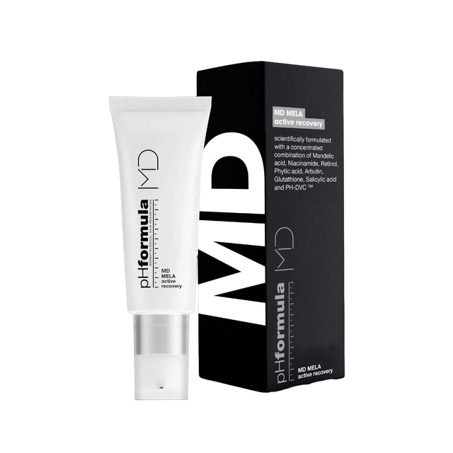 MD MELA by pHformula skincare product designed to brighten skin and reduce dark spots