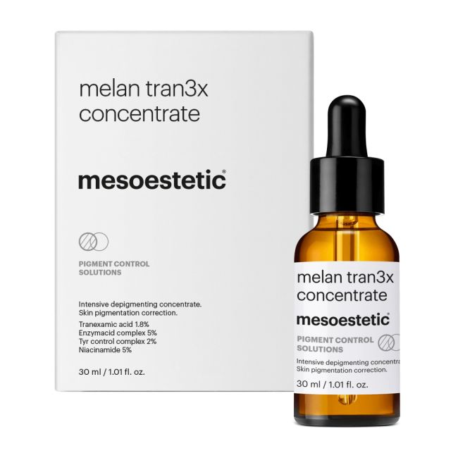 Mesoestetic Melan Tran3x Concentrate 30ml for hyperpigmented and uneven skin
