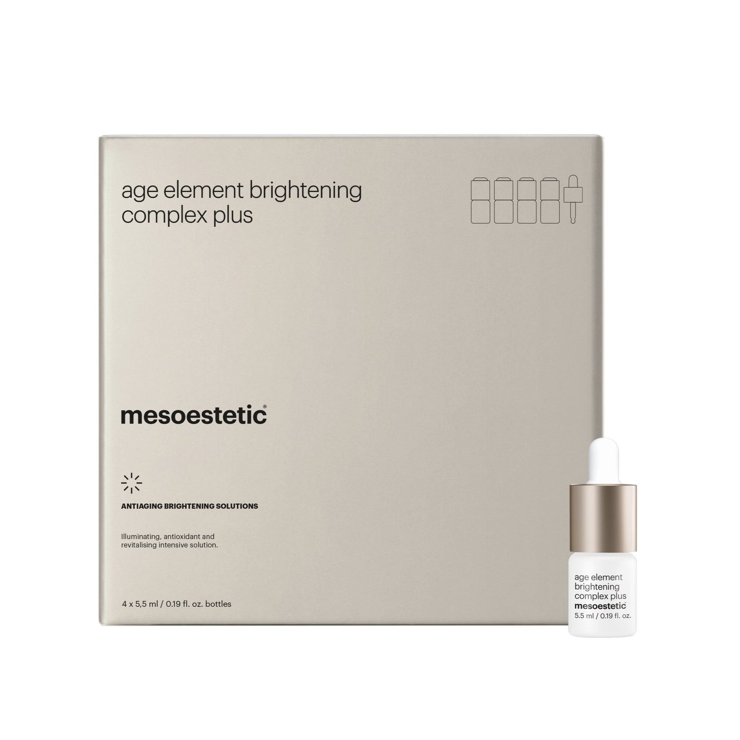 Mesoestetic Age Element Brightening Complex Plus 4-week Vitamin C treatment for radiant skin