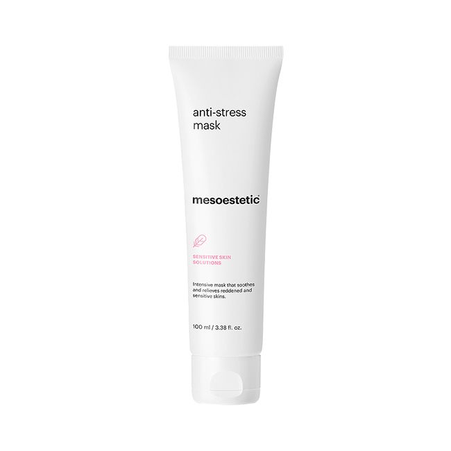 Mesoestetic Anti-Stress Mask with saffron, marigold, and Rhodosorus marinus extract for redness relief