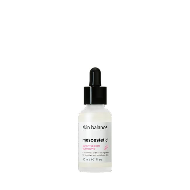Mesoestetic Skin Balance serum with aloe vera, chamomile, and saffron extract