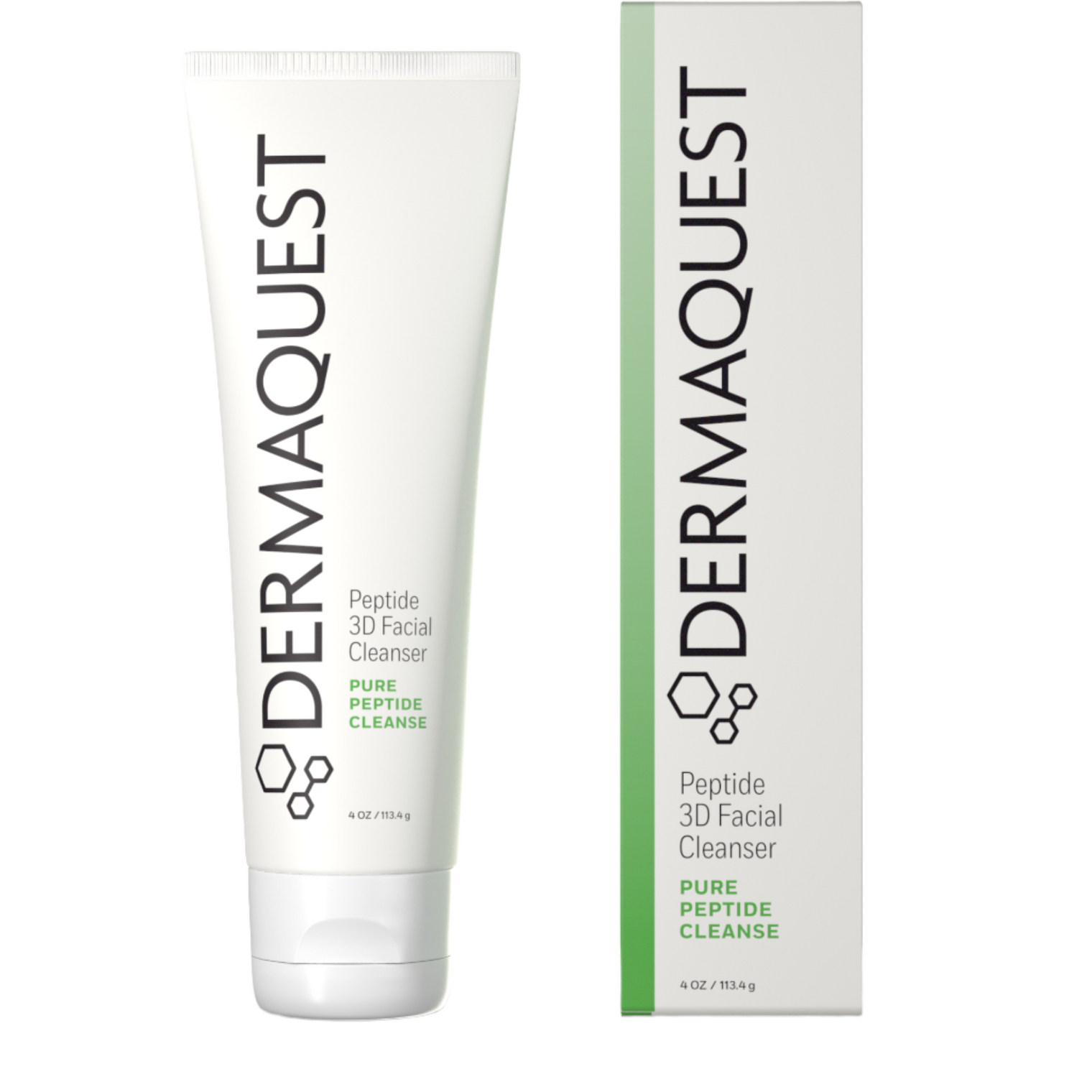 Lifting facial cleanser in a modern tube, enriched with peptides and plant stem cells to firm, revitalize, and cleanse aging skin