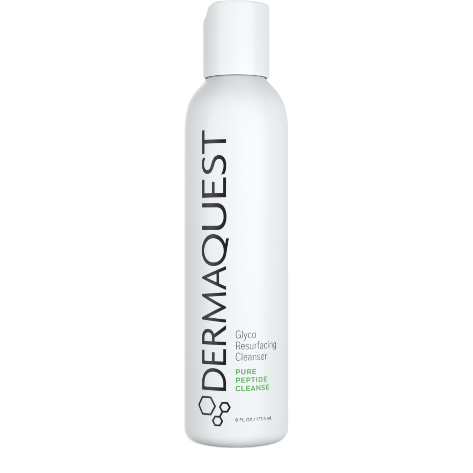 Skincare cleanser with 15% glycolic acid and peptides, shown in clean, modern packaging to reflect its retexturing and anti-aging benefits