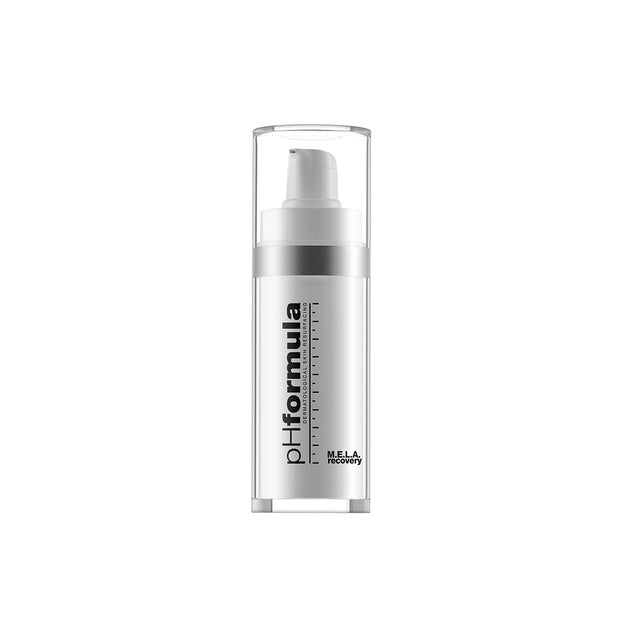 Brightening skincare treatment – MELA Active Recovery bottle formulated to reduce sun damage and hormonal pigmentation with tyrosinase inhibitors and retinol