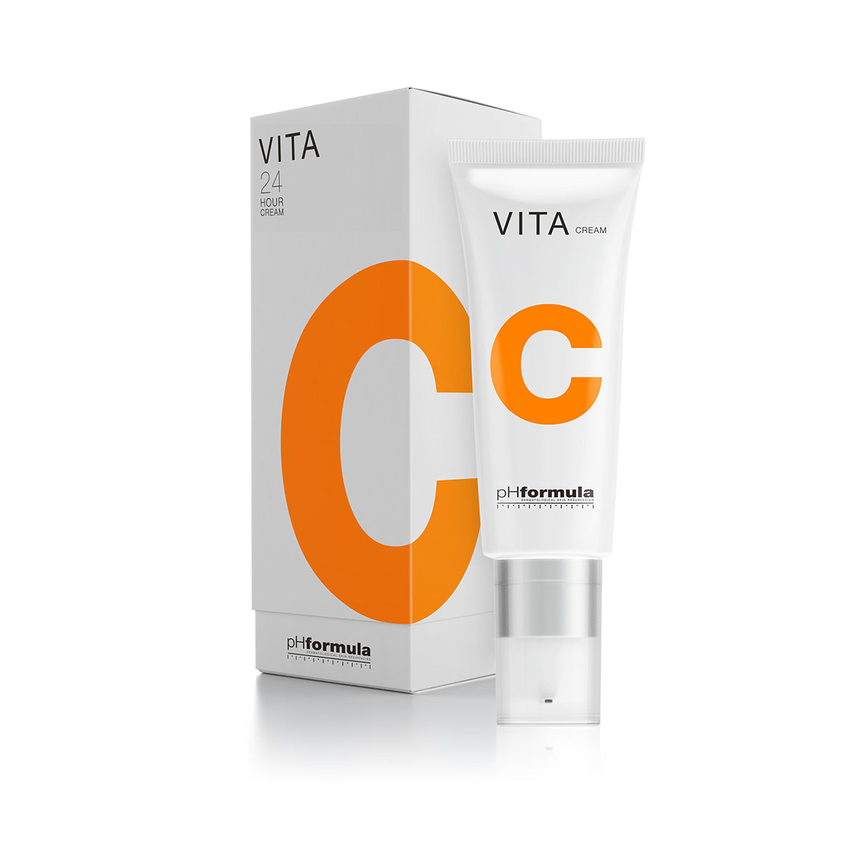 Vitamin C cream for brightening, improving elasticity, and 24-hour hydration for radiant, even-toned skin.