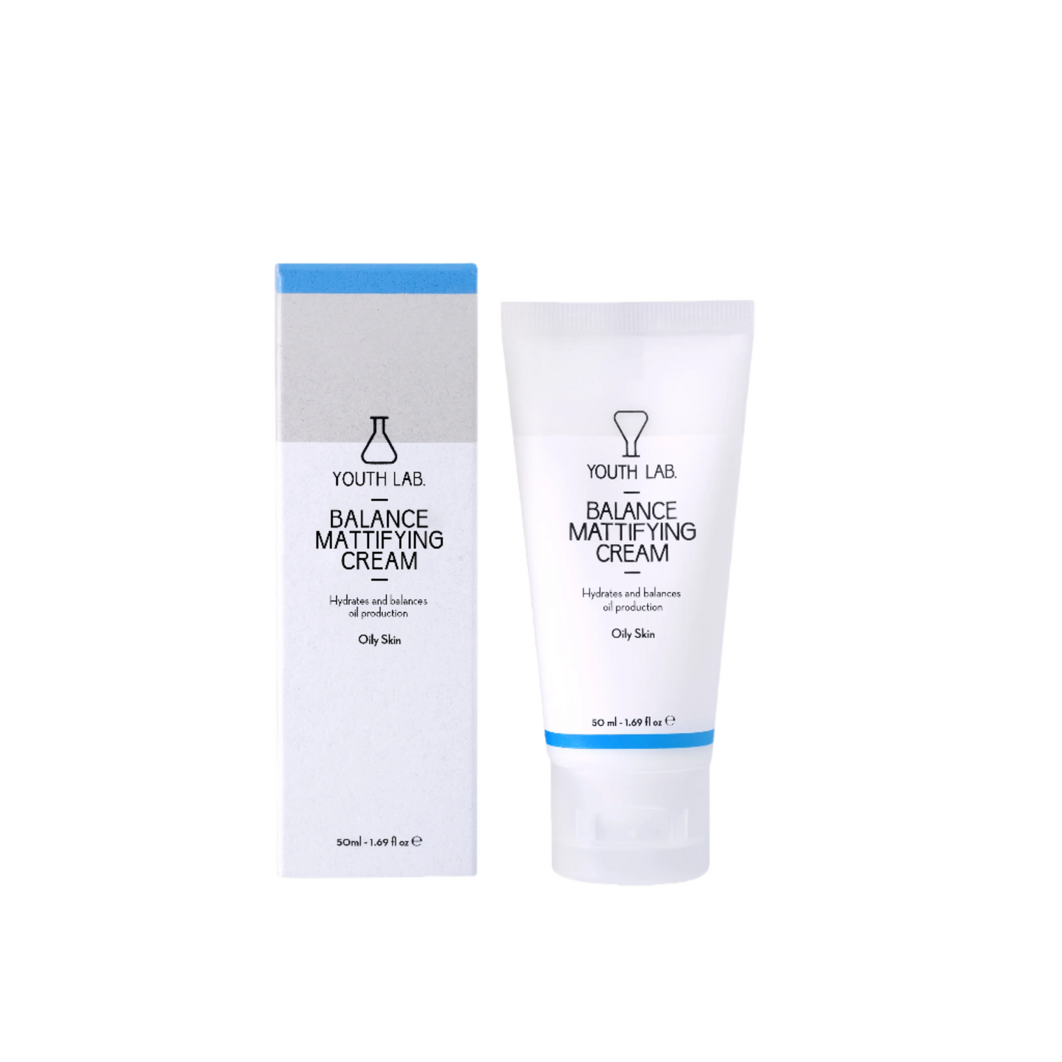 Mattifying cream for oily and acne-prone skin with zinc, azelaic acid, and liquorice in a non-greasy, hydrating formula