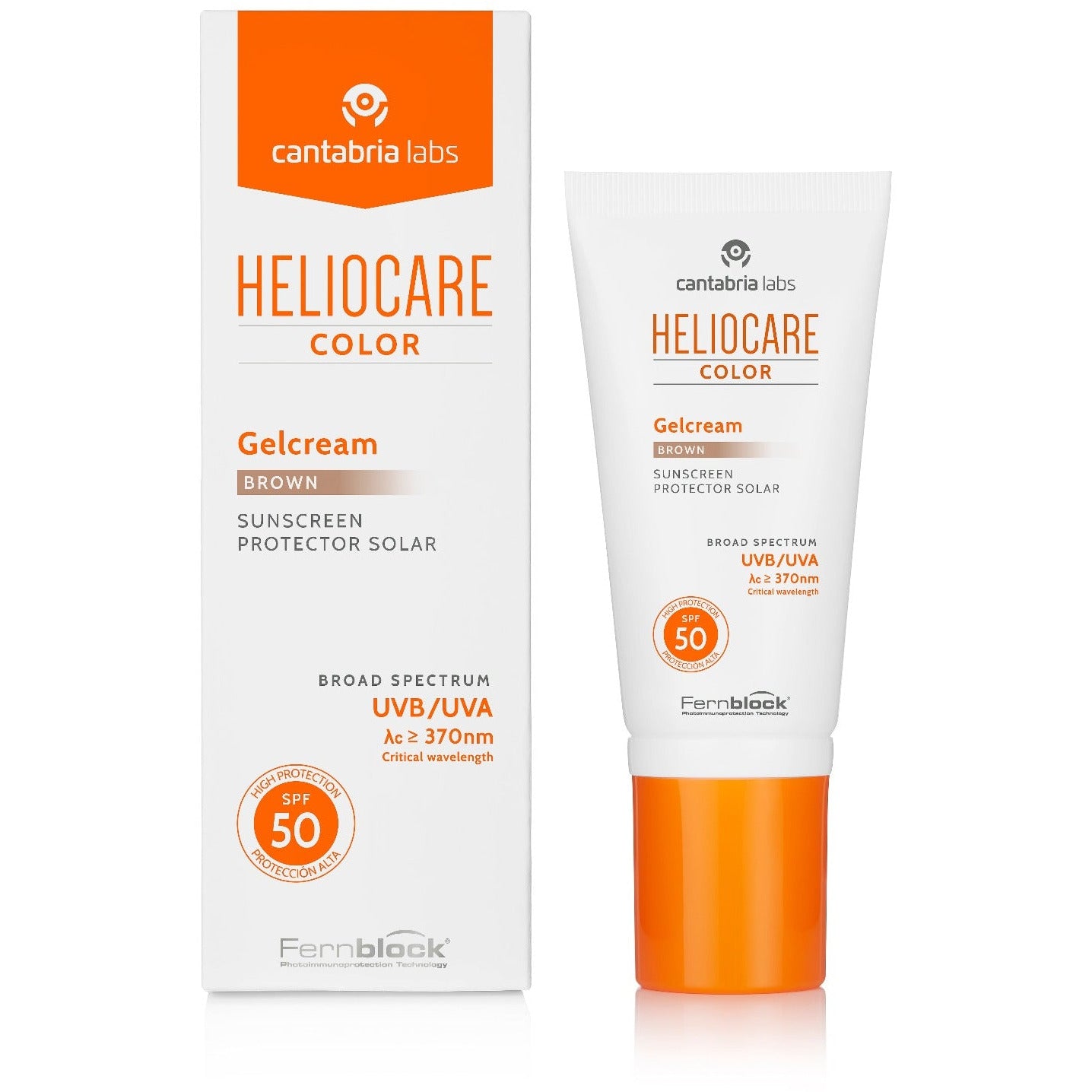 Tinted gel-cream sunscreen with Fernblock®, offering broad-spectrum UVA/UVB protection and a radiant, silky finish.