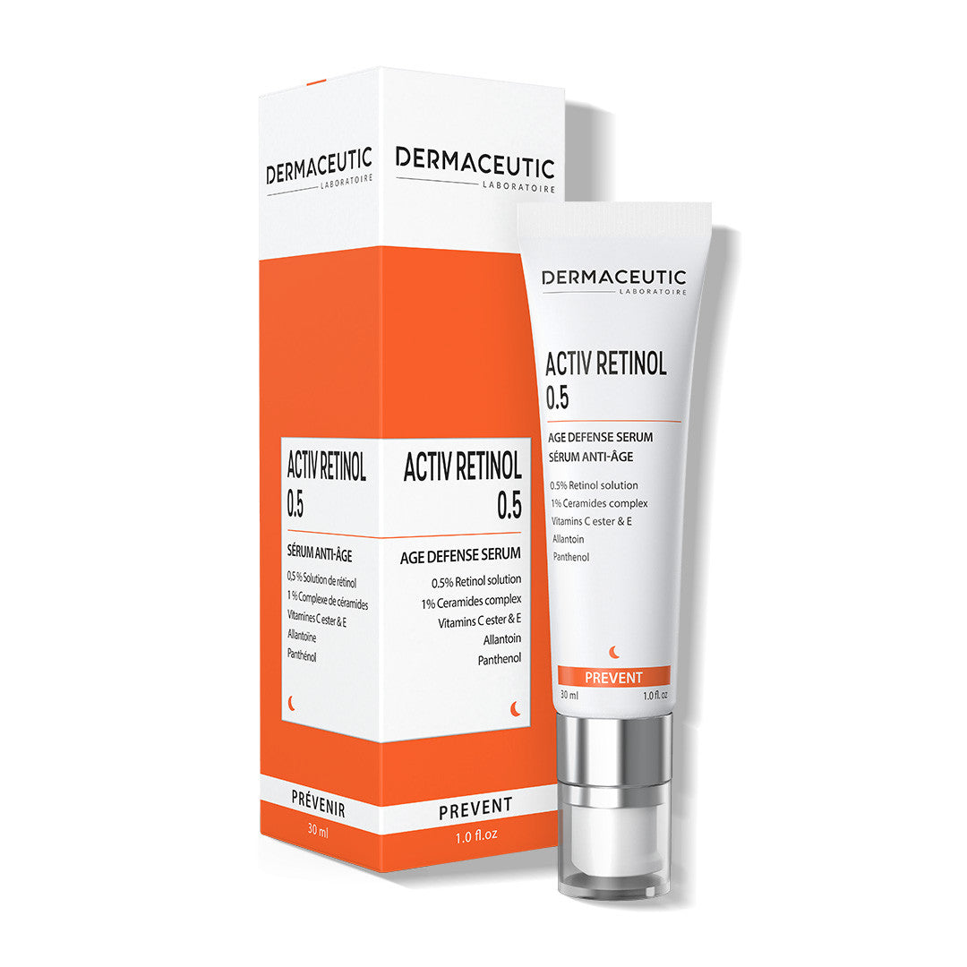Advanced retinol serum with antioxidants and ceramides for anti-aging and skin renewal.