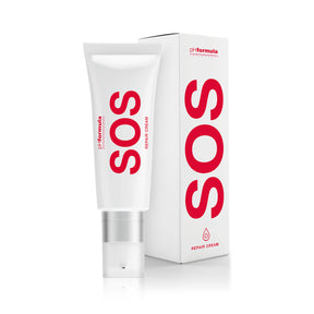Calming cream with Panthenol and Rooibos extract to hydrate, soothe irritation, and protect extremely dry or sensitive skin.