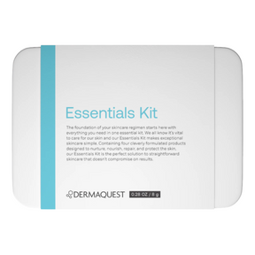 The DERMAQUEST Essential Kit is a complete daily skincare regimen designed specifically for dry and dehydrated skin.
