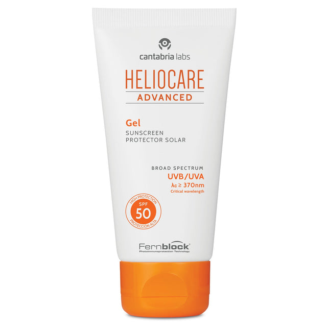 Sleek tube of tinted sunscreen featuring Fernblock® and high-performance UV filters for daily skin protection.