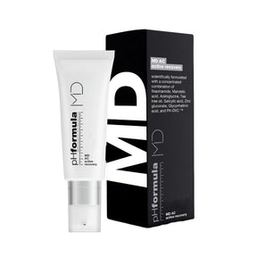 pHformula MD skincare product and packaging on a white background