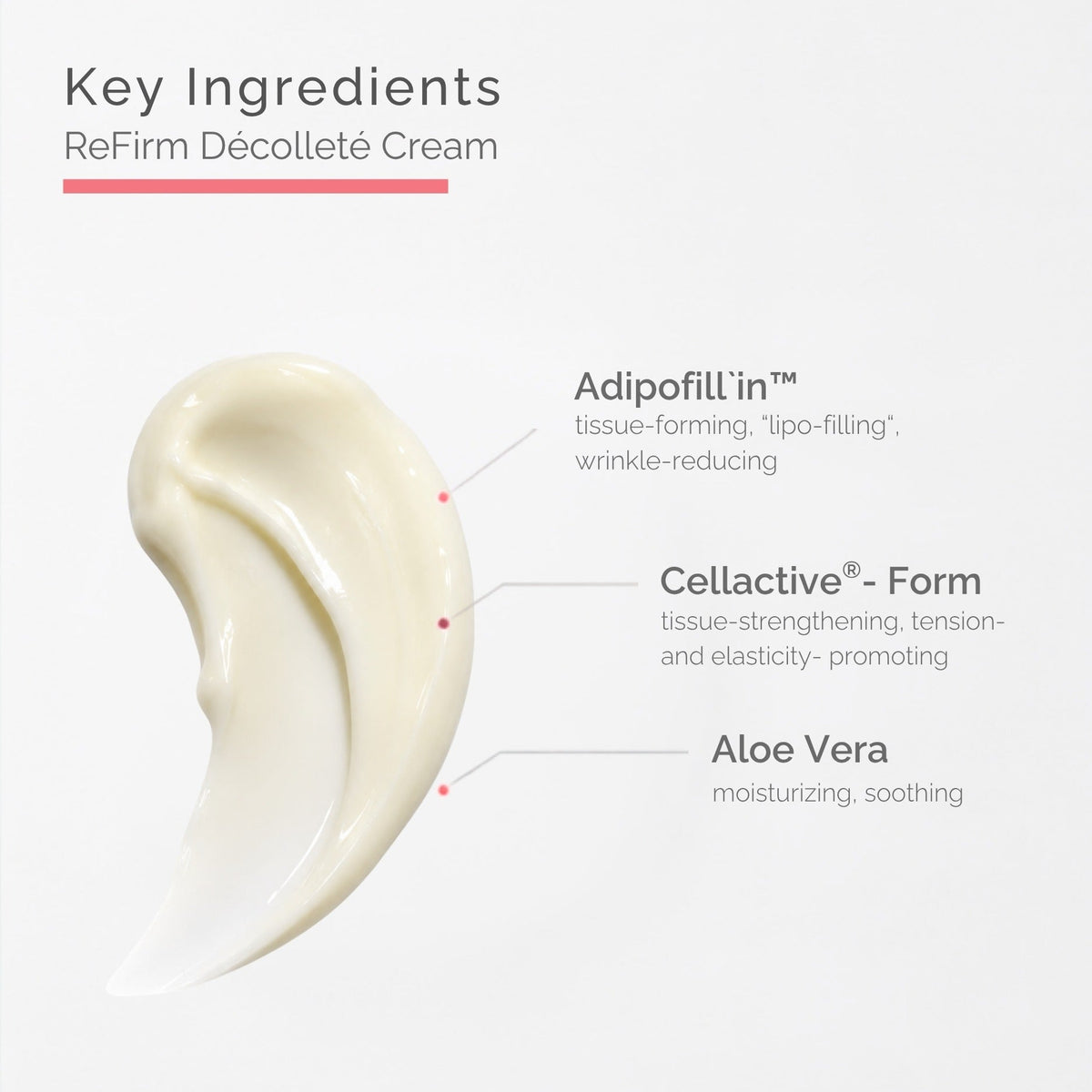 Firming neck and décolleté cream with Adipofill’in and Cellactive Form