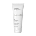 Mesoestetic skinretin body cream tube on a white background