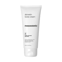 Mesoestetic skinretin body cream tube on a white background