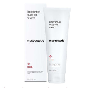 Mesoestetic Bodyshock Essential Cream daily moisturizer for stretch marks.