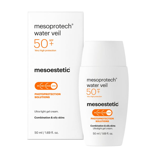 mesoestetic Mesoprotech Water Veil SPF50+ sunscreen gel-cream for daily sun protection