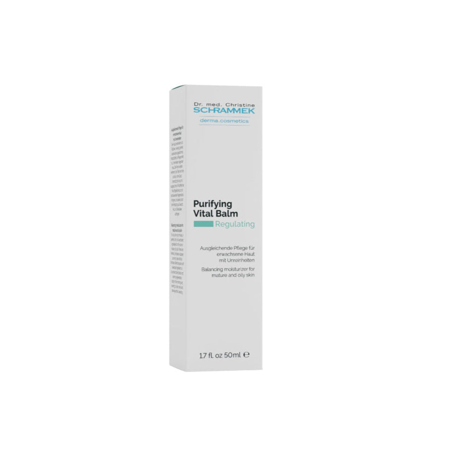 Anti-aging balm with Resveratrol and Microsilver, targeting wrinkles, blemishes, and oily skin.