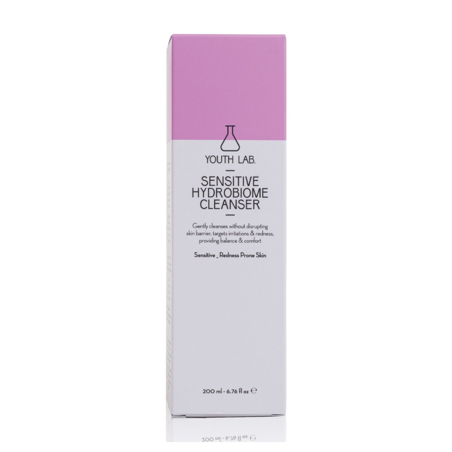 Youth Lab Sensitive Hydrobiome Cleanser emulsion to foam cleanser for sensitive and redness-prone skin