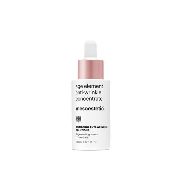 Dropper applicator with Mesoestetic Anti-Wrinkle Concentrate texture.