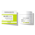DermCeutical Laboratories Hyal Cetic + Redens Restore cream jar next to its retail box, featuring a white and bright lime green color scheme on a clean white background.