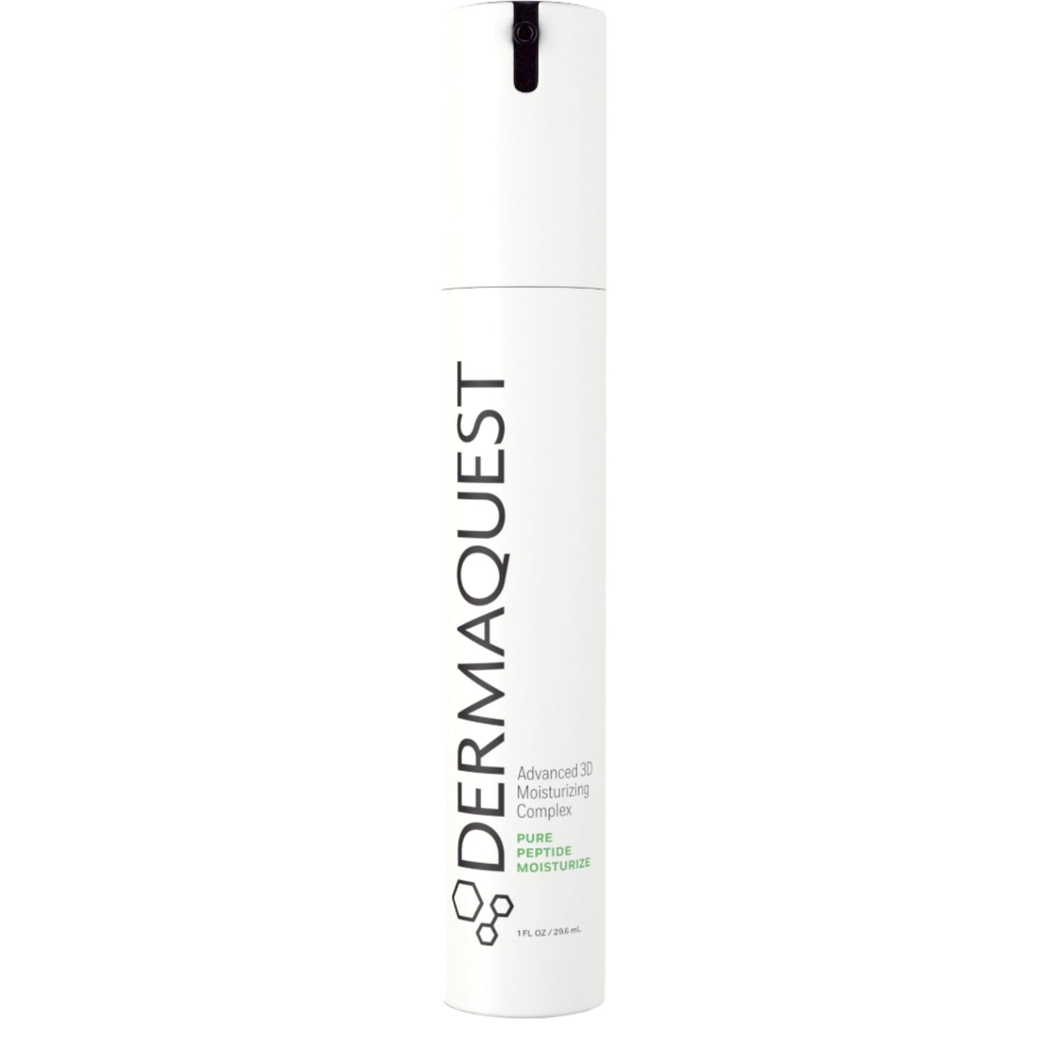 Silky texture of Dermaquest Pure Peptide 3D Moisturising Complex shown on skin for firming and hydration benefits