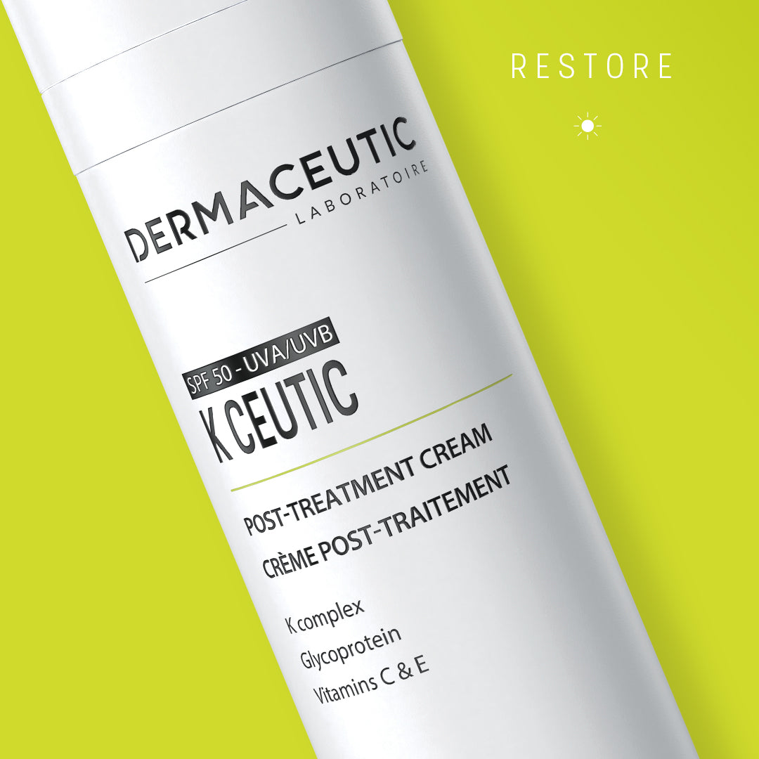 Hydrating face cream with broad-spectrum UVA/UVB protection and collagen-boosting glycoprotein.