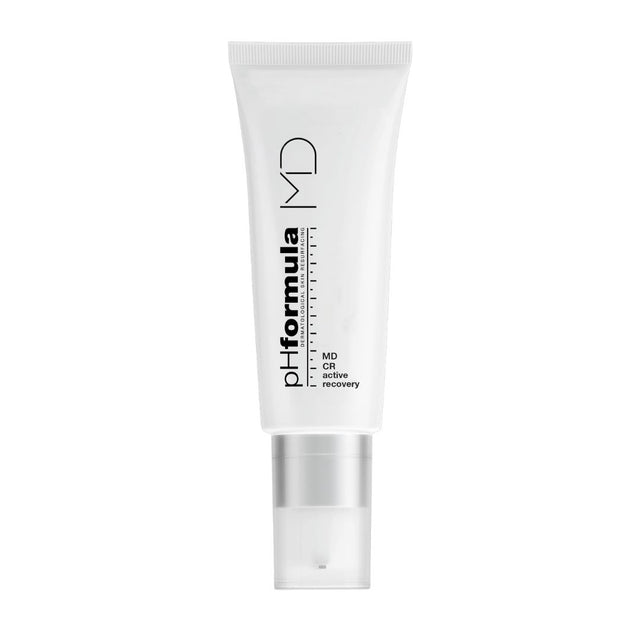 pHformula MD CR serum bottle for reducing redness and calming sensitive skin.