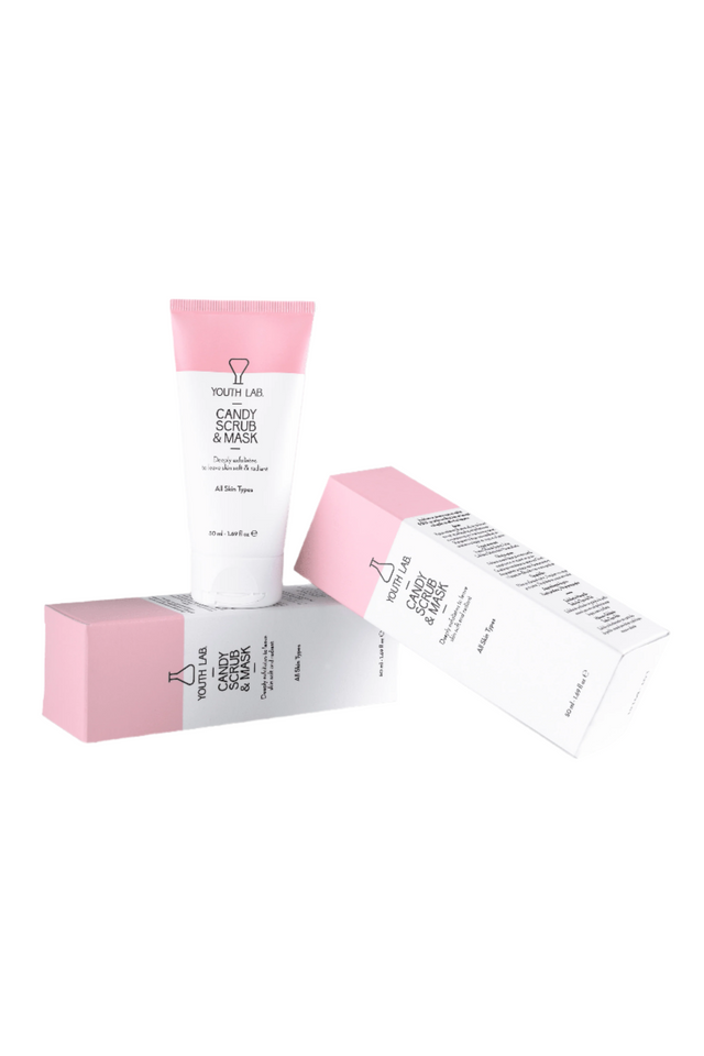 Creamy texture of facemask being applied to clean skin