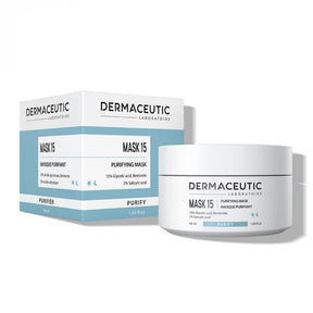 exfoliating face mask with glycolic and salicylic acid to deeply cleanse and unclog pores.